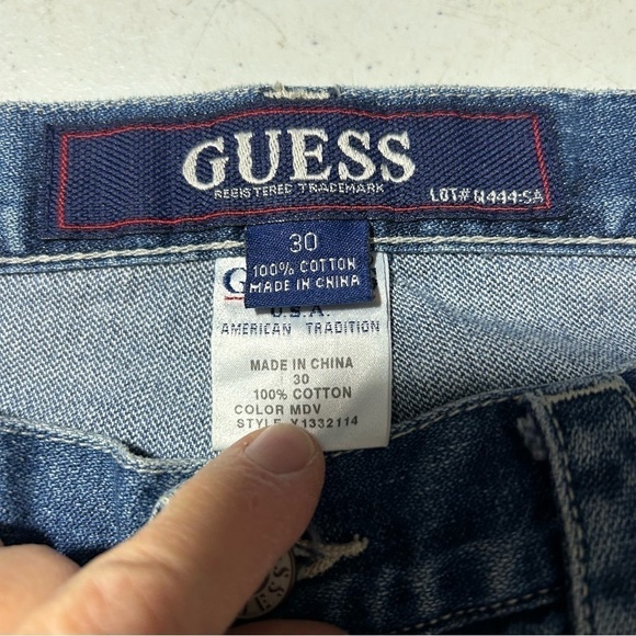 Guess Women’s Flare Bootcut Jeans Size 30 Button Fly Denim Blue - Picture 3 of 6